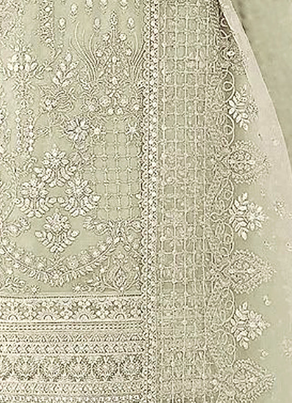 semi stitch / green