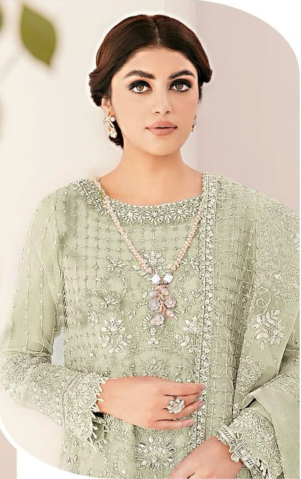 semi stitch / green