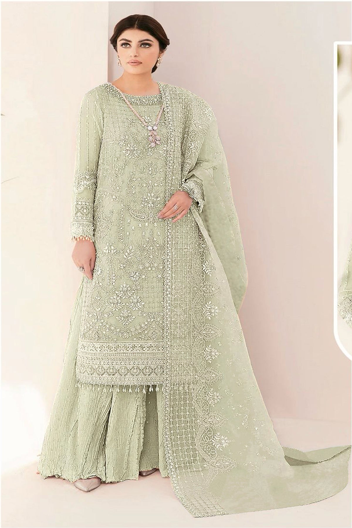 semi stitch / green