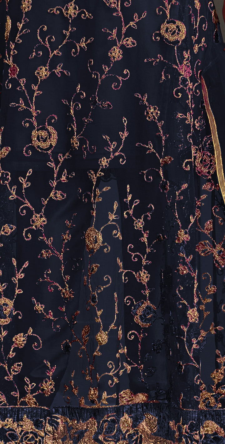 semi stitch / navy blue