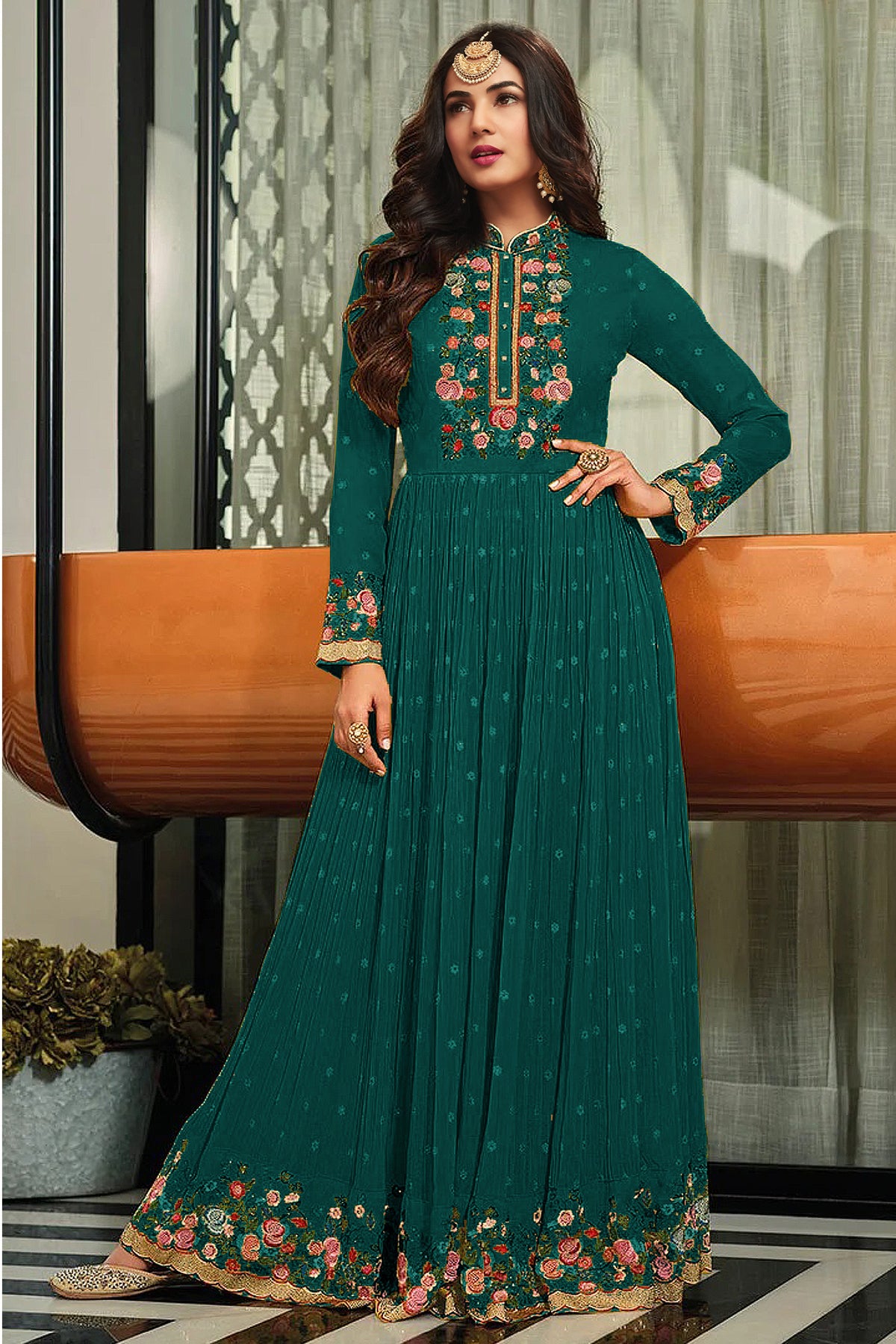 semi stitch / bottel green
