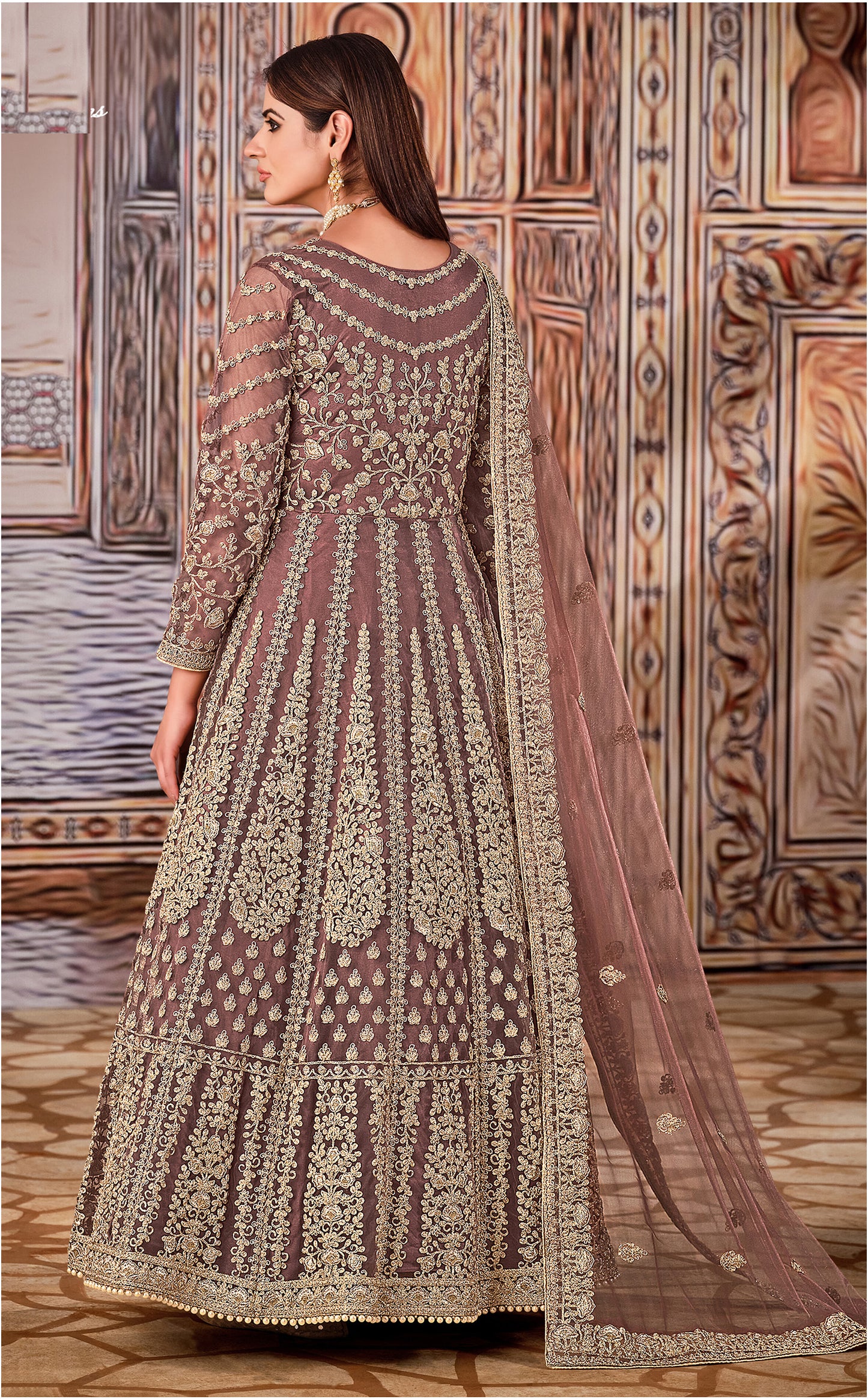 semi stitch / brown
