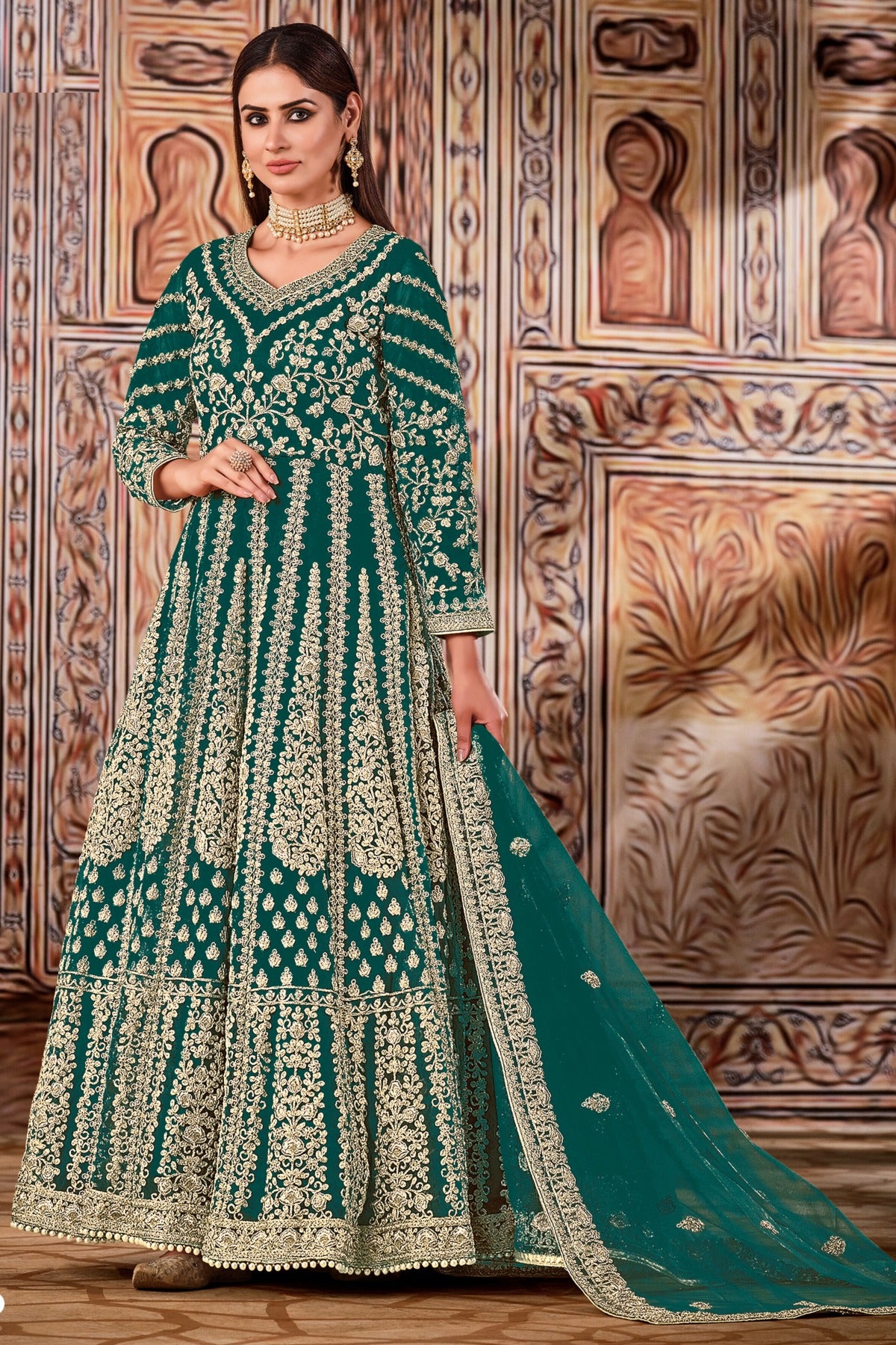 semi stitch / bottel green