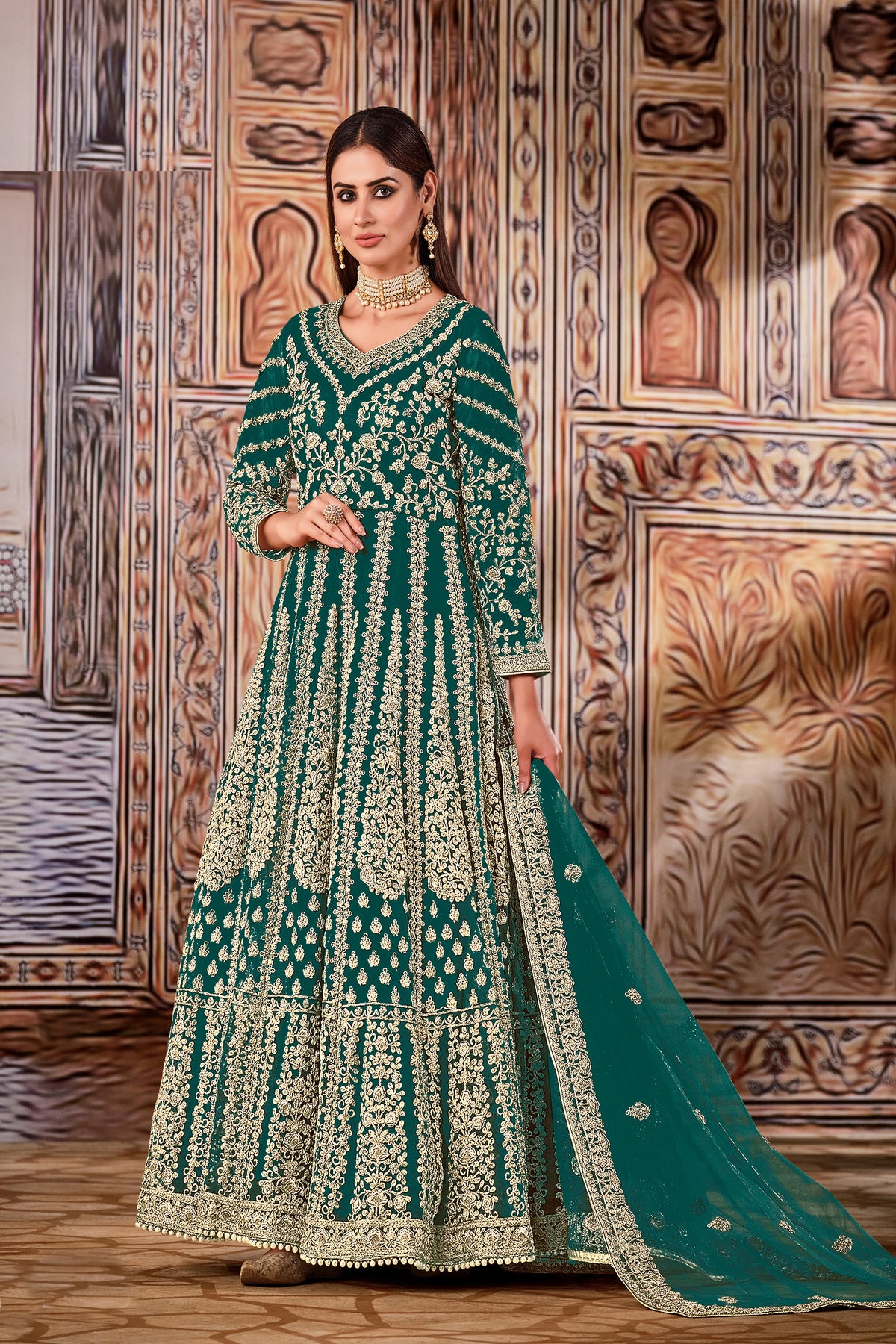 semi stitch / bottel green