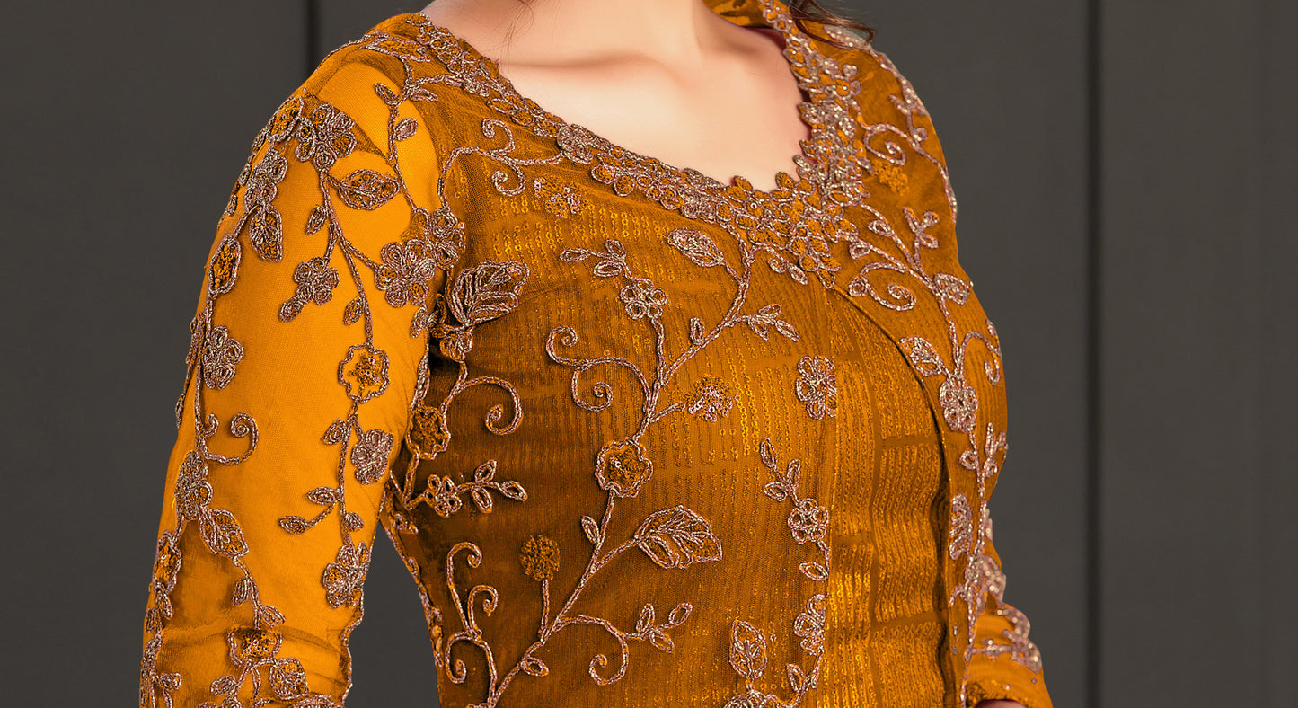 semi stitch / mustard