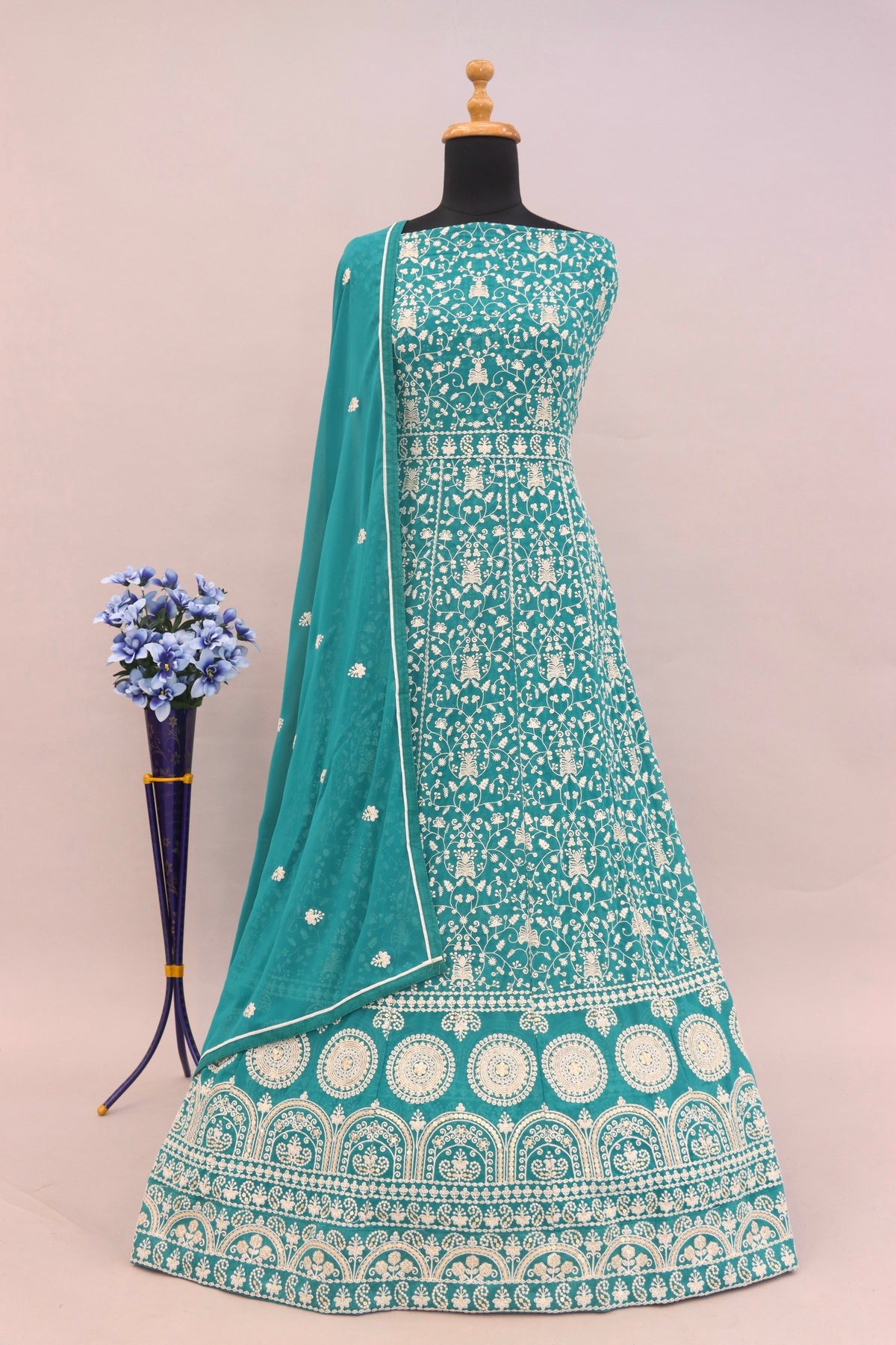 semi stitch / bottel green