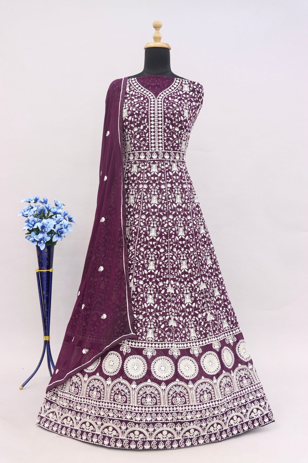 semi stitch / wine