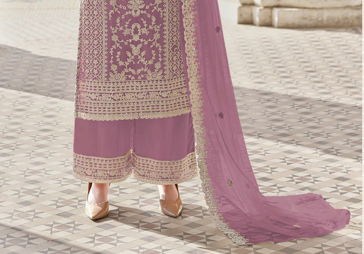 semi stitch / purple