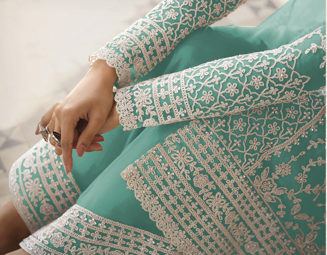 semi stitch / mint