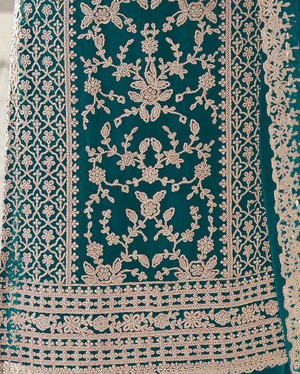semi stitch / bottel green