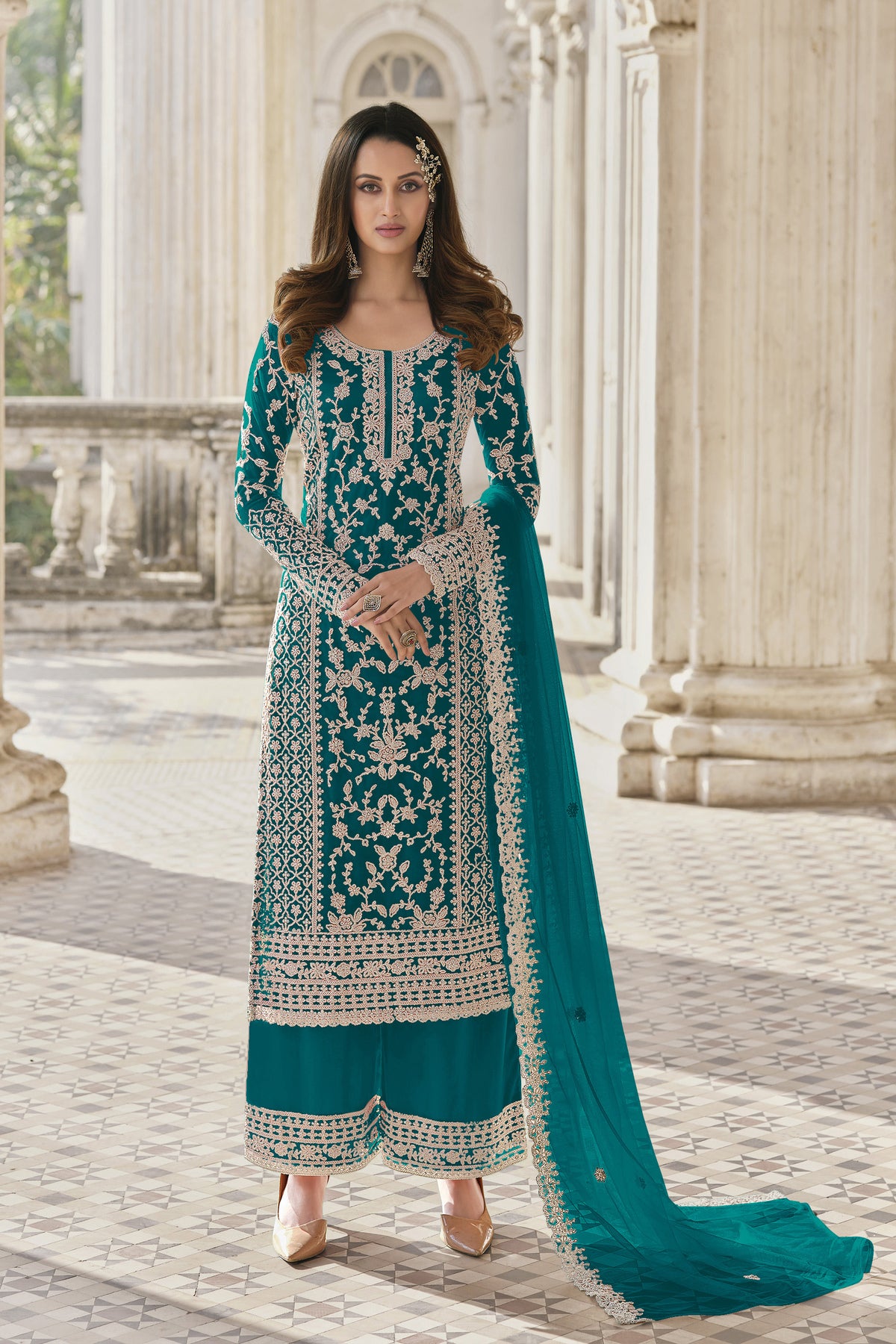 semi stitch / bottel green