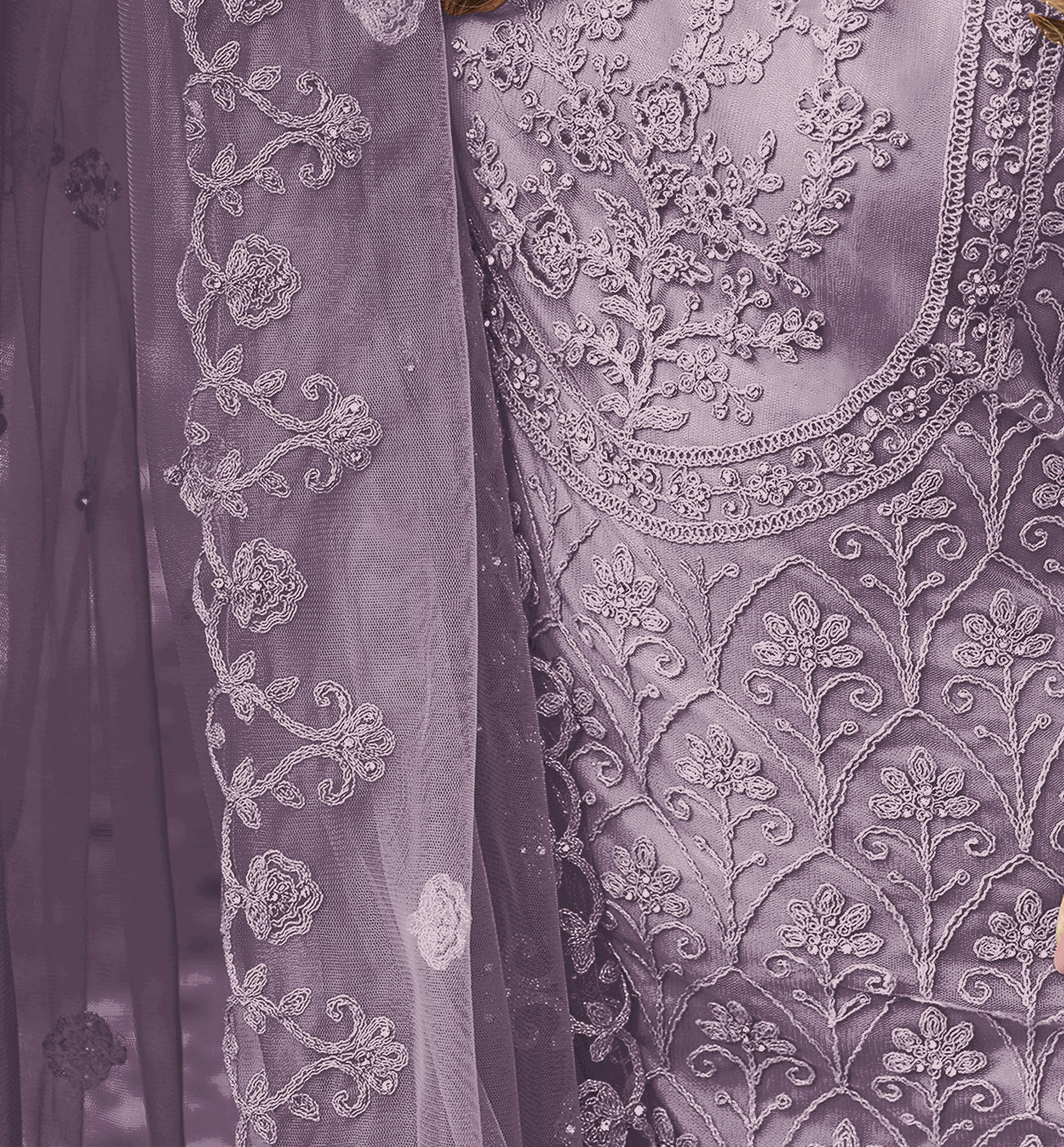 semi stitch / purple