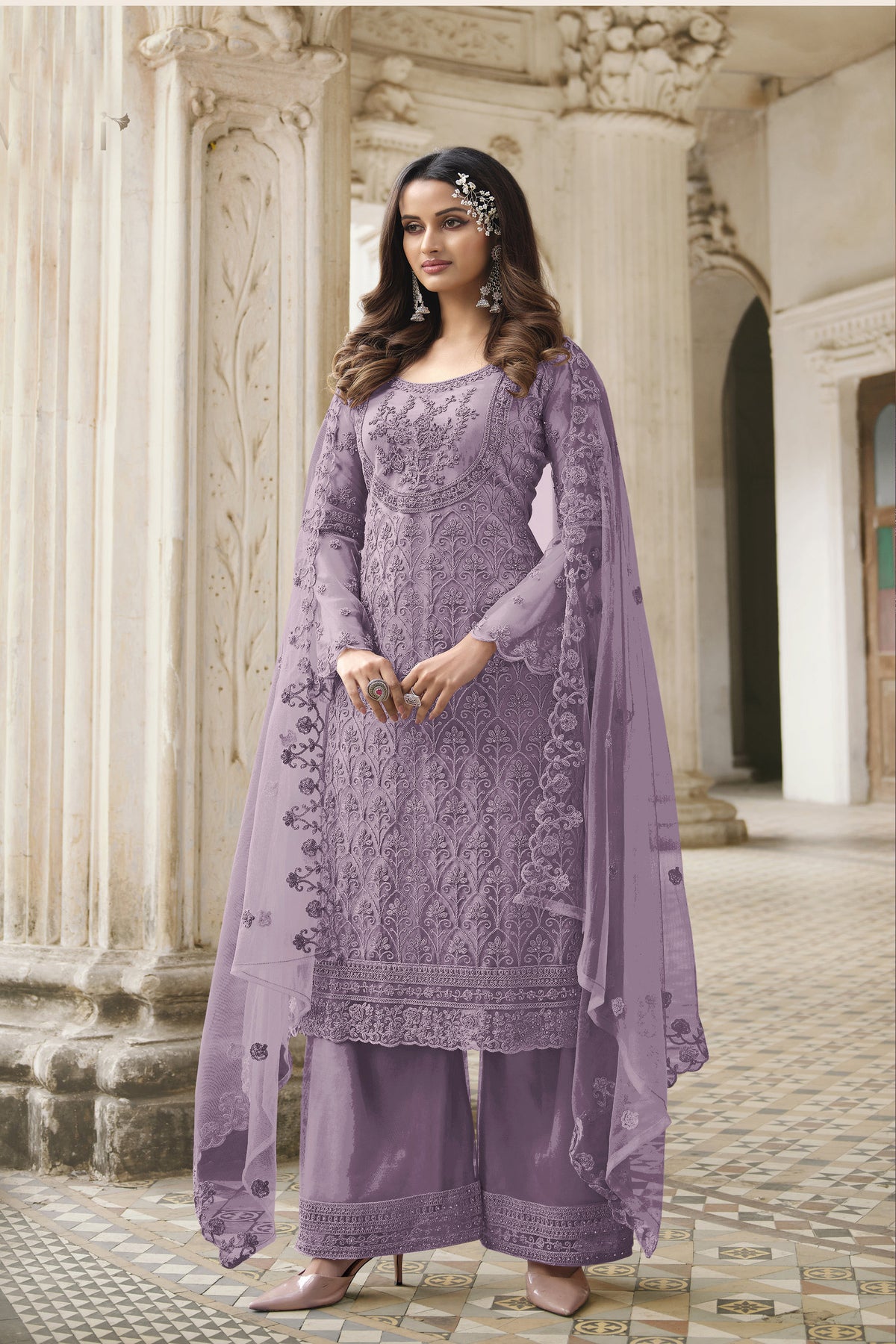 semi stitch / purple