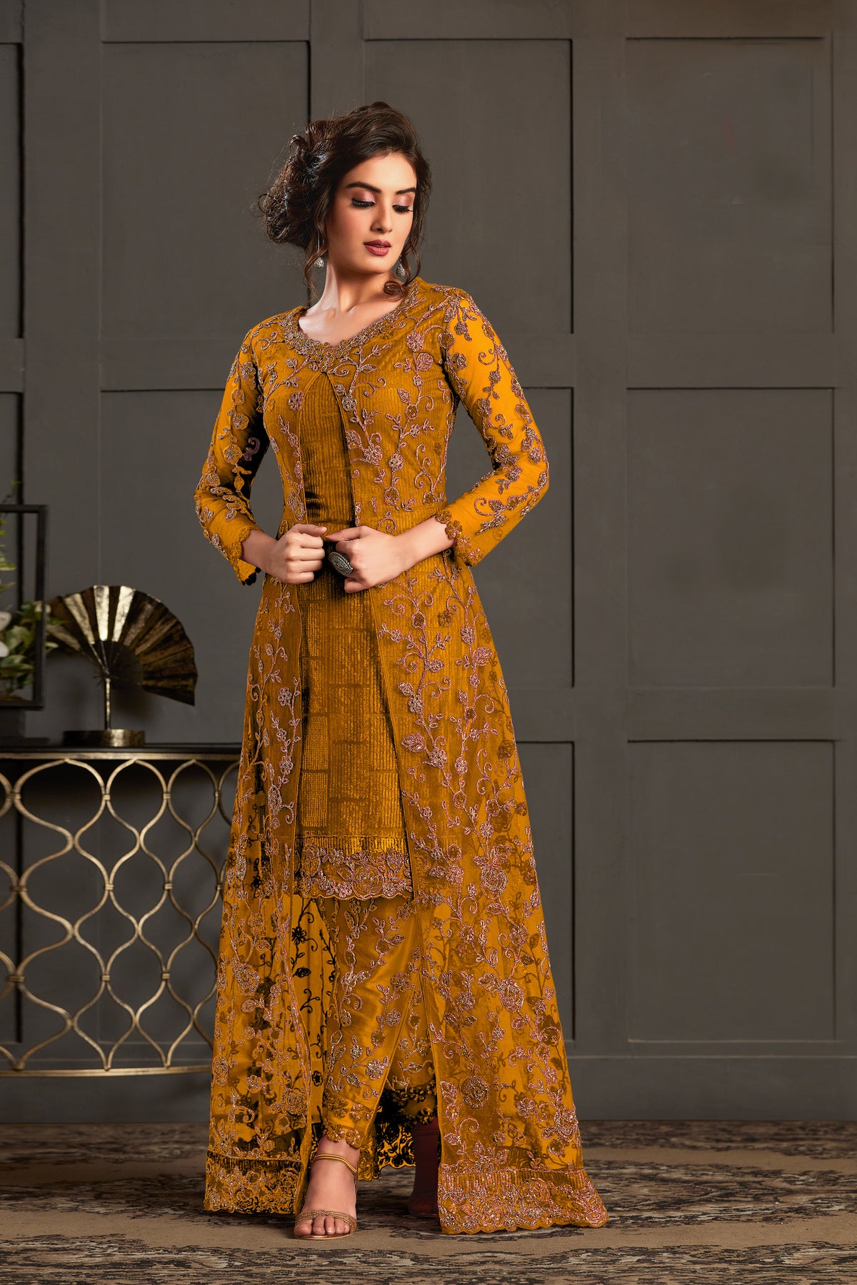 semi stitch / mustard