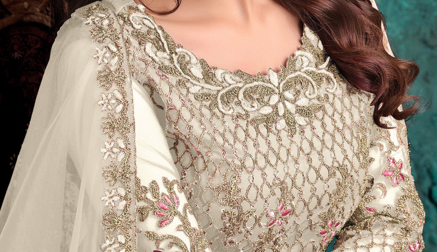 semi stitch / white