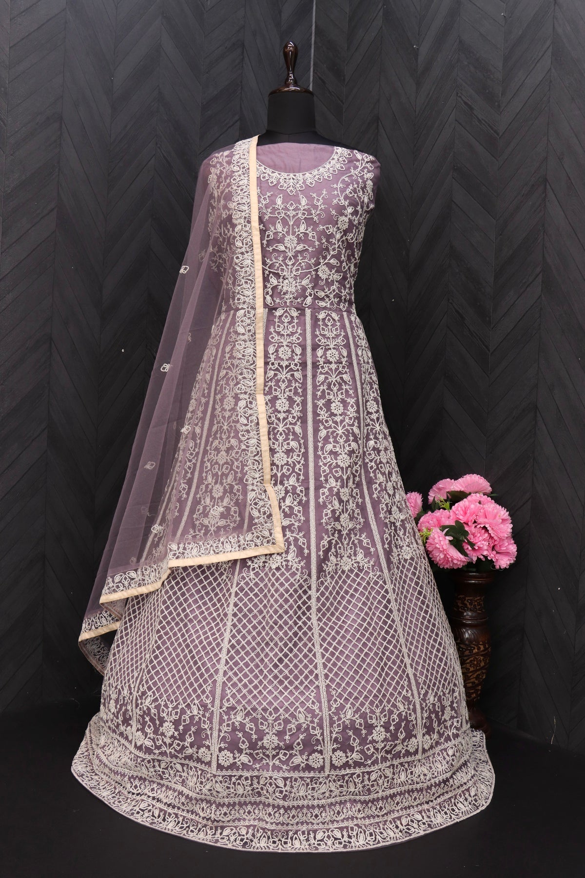 semi-stitched / purple
