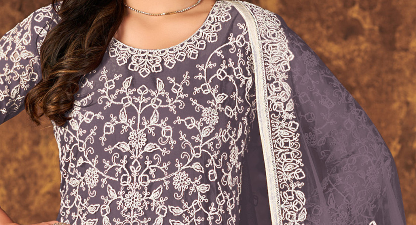 semi-stitched / purple