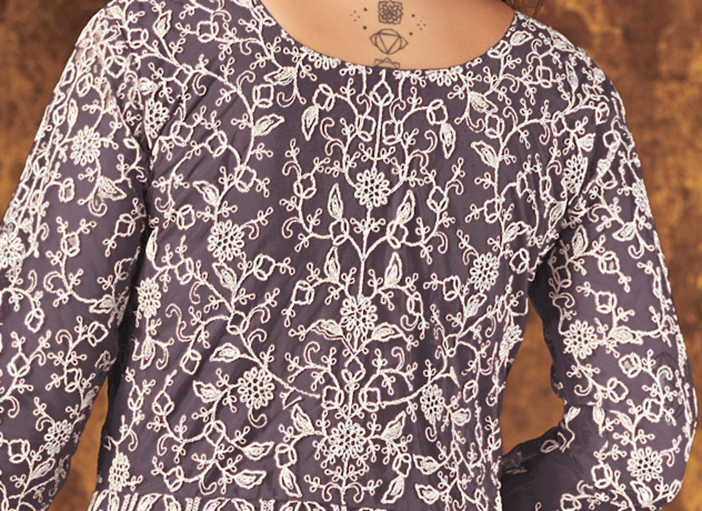 semi-stitched / purple