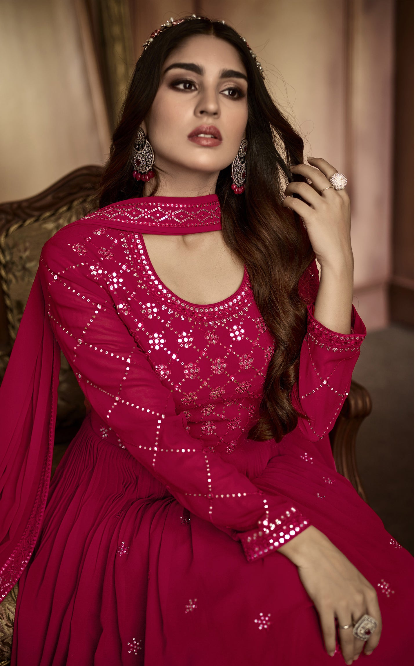 semi stitch / rani pink