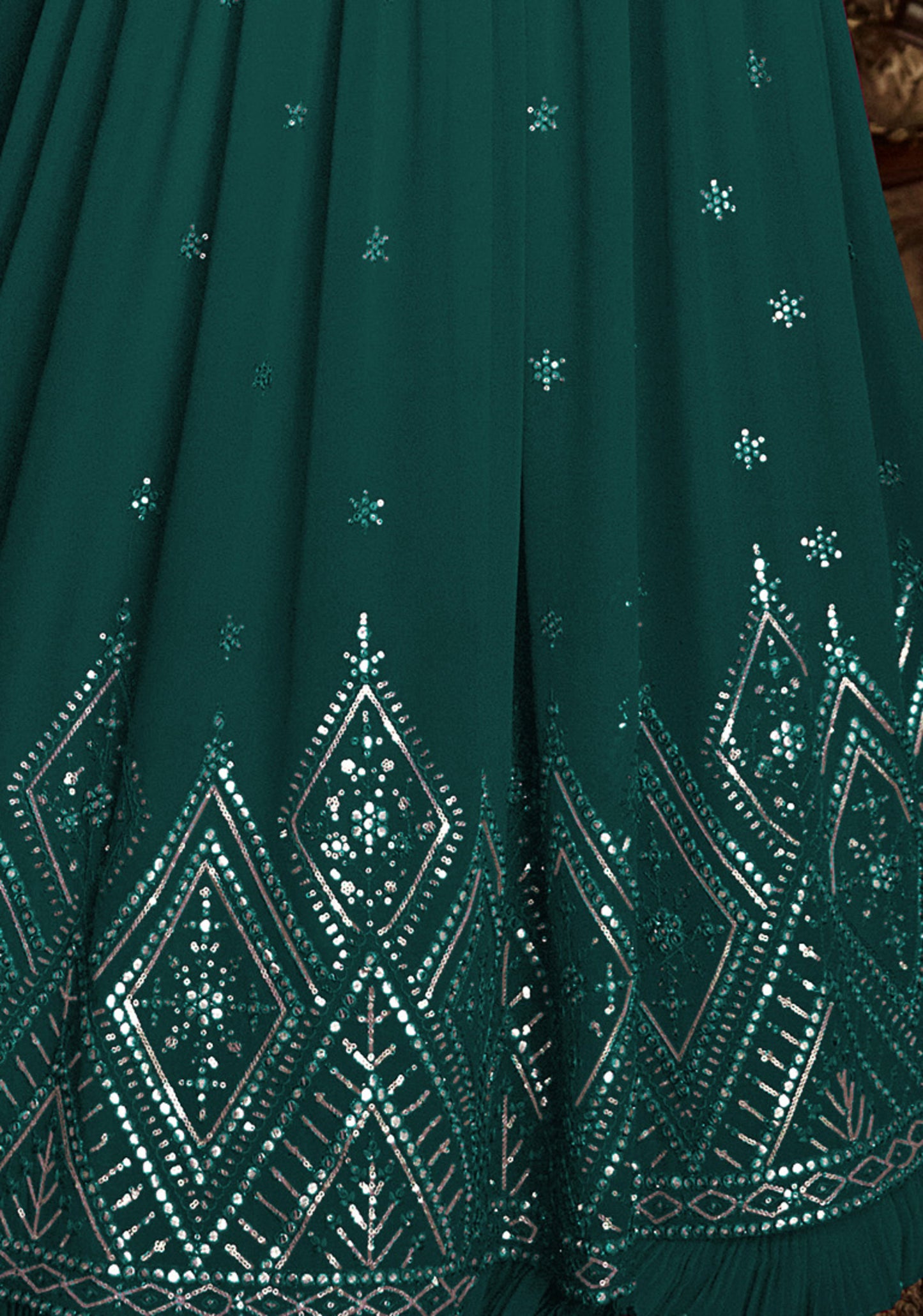 semi stitch / bottel green