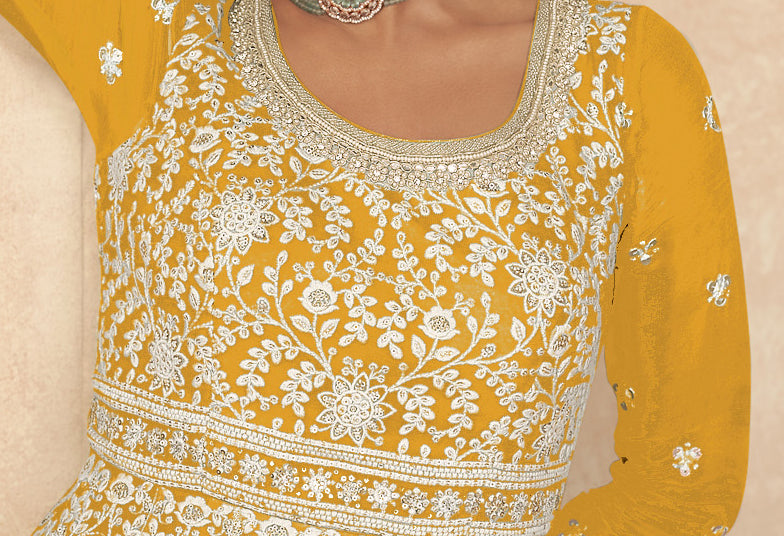 semi stitch / yellow