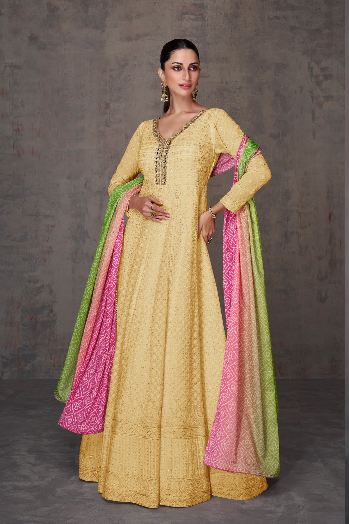 semi stitch / light yellow