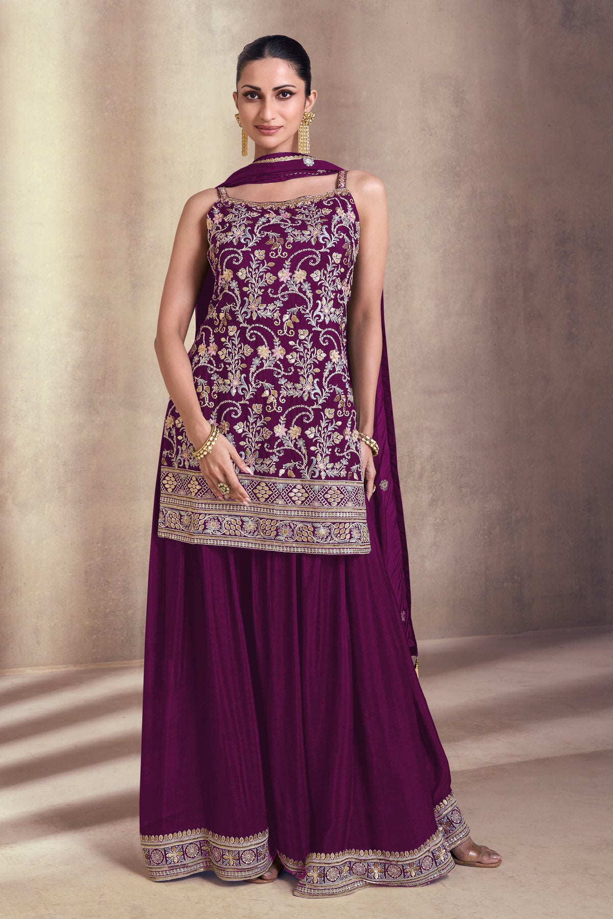 semi stitch / purple