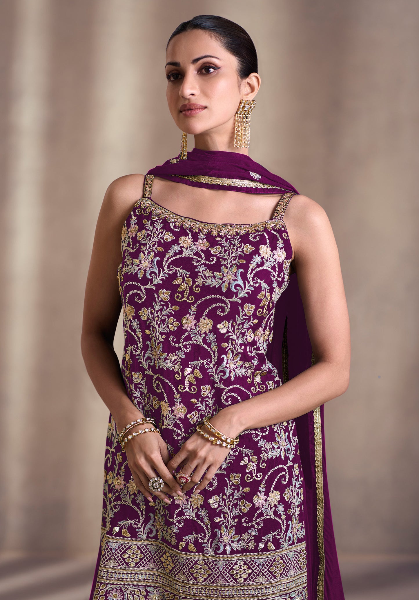 semi stitch / purple