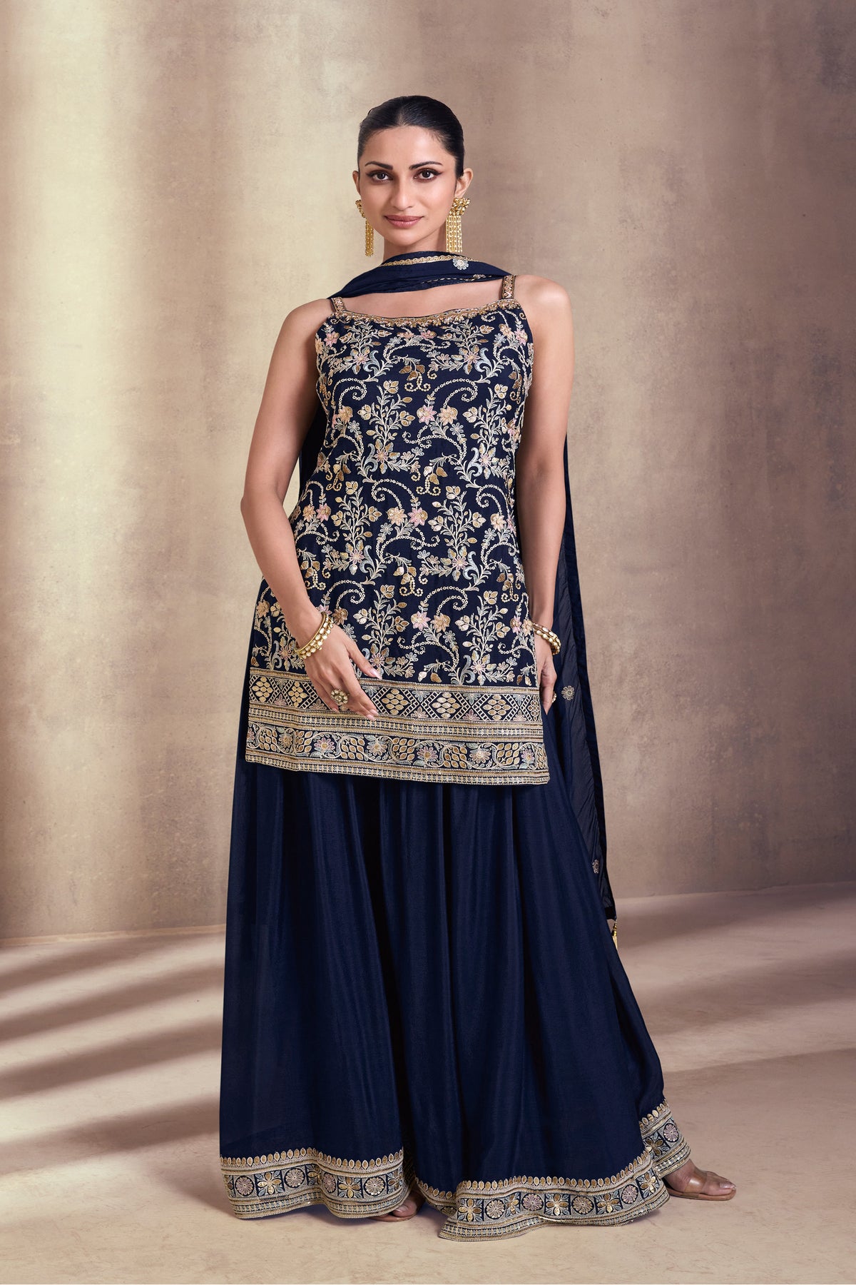 semi stitch / navy blue
