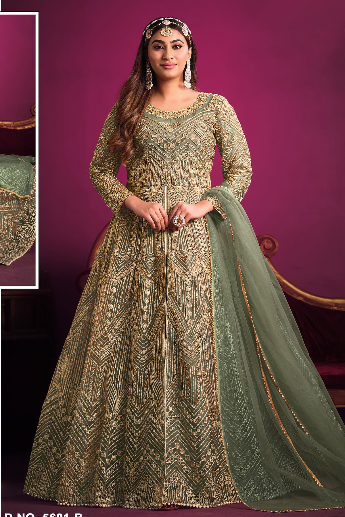 semi stitch / green