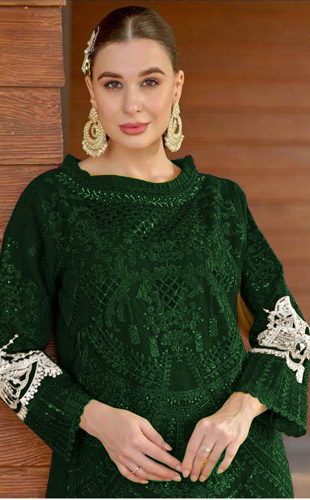 semi stitch / dark green