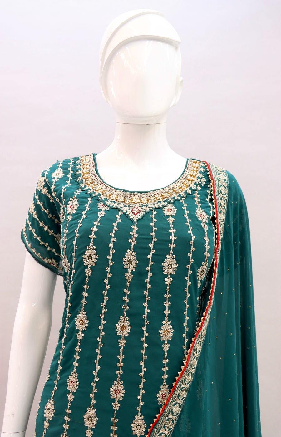 semi stitch / bottel green