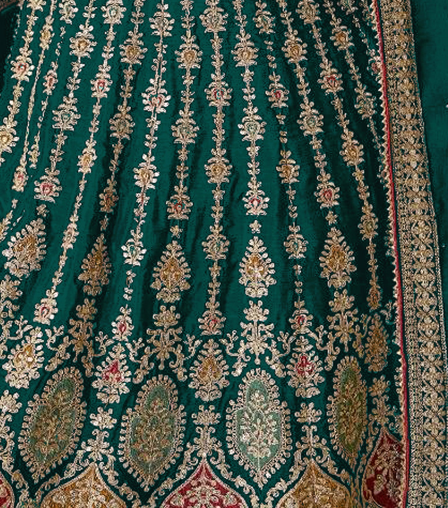 semi stitch / bottel green