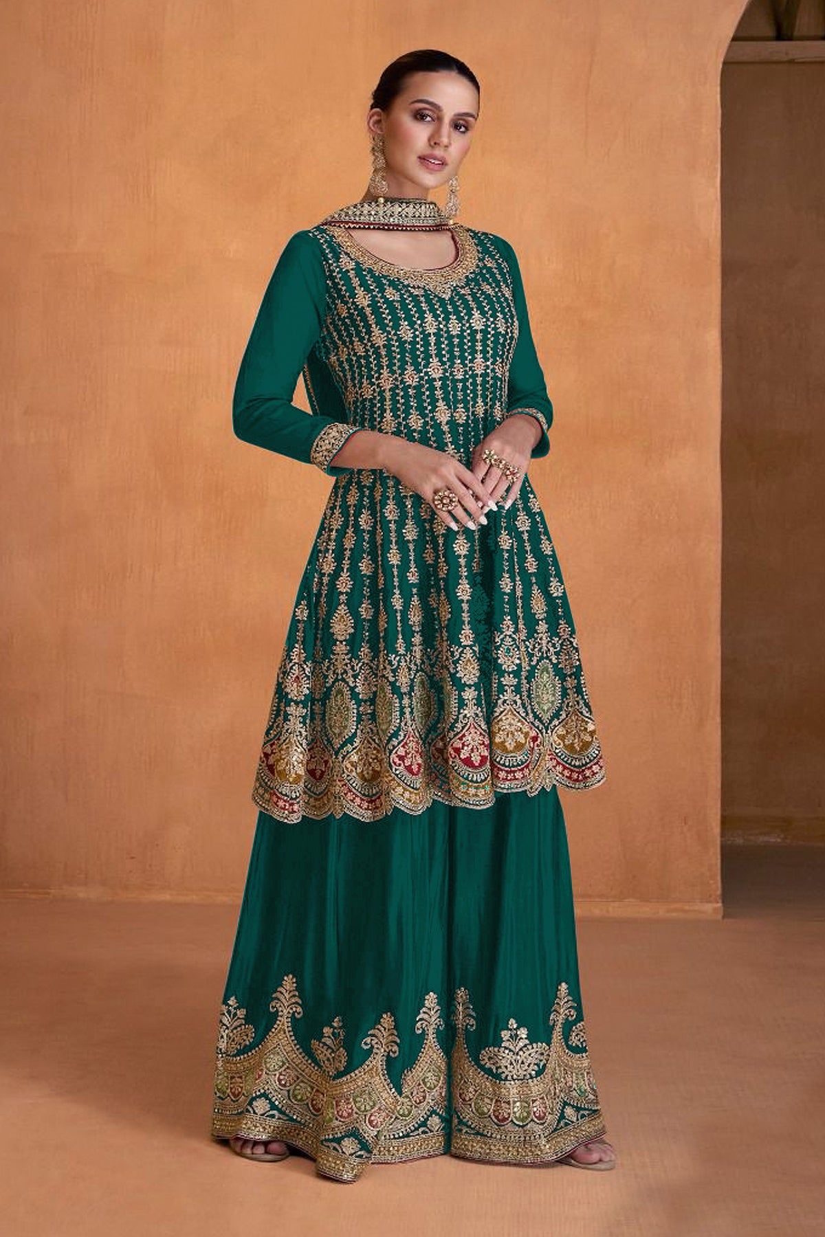 semi stitch / bottel green