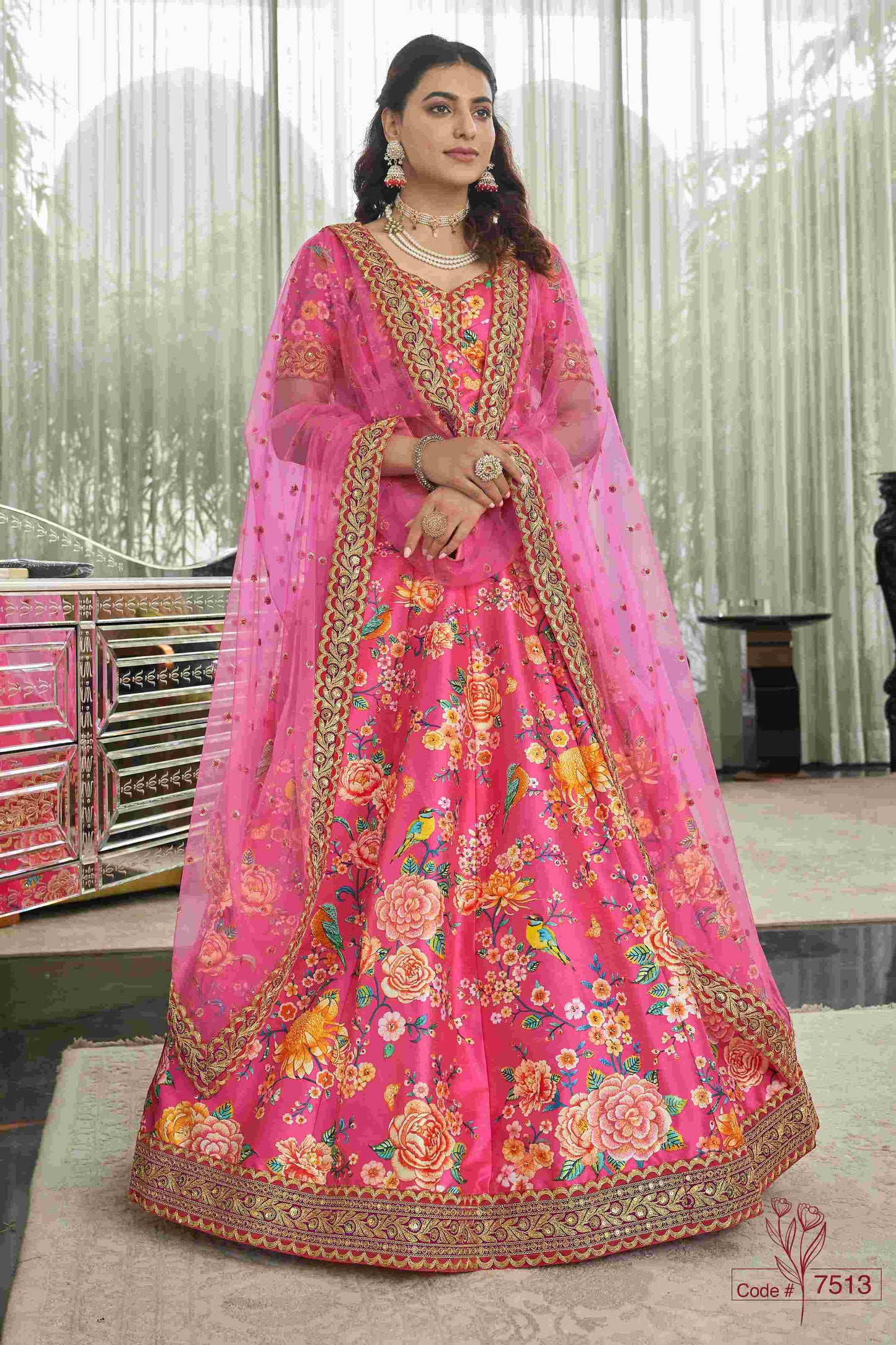semi stitch / rani pink