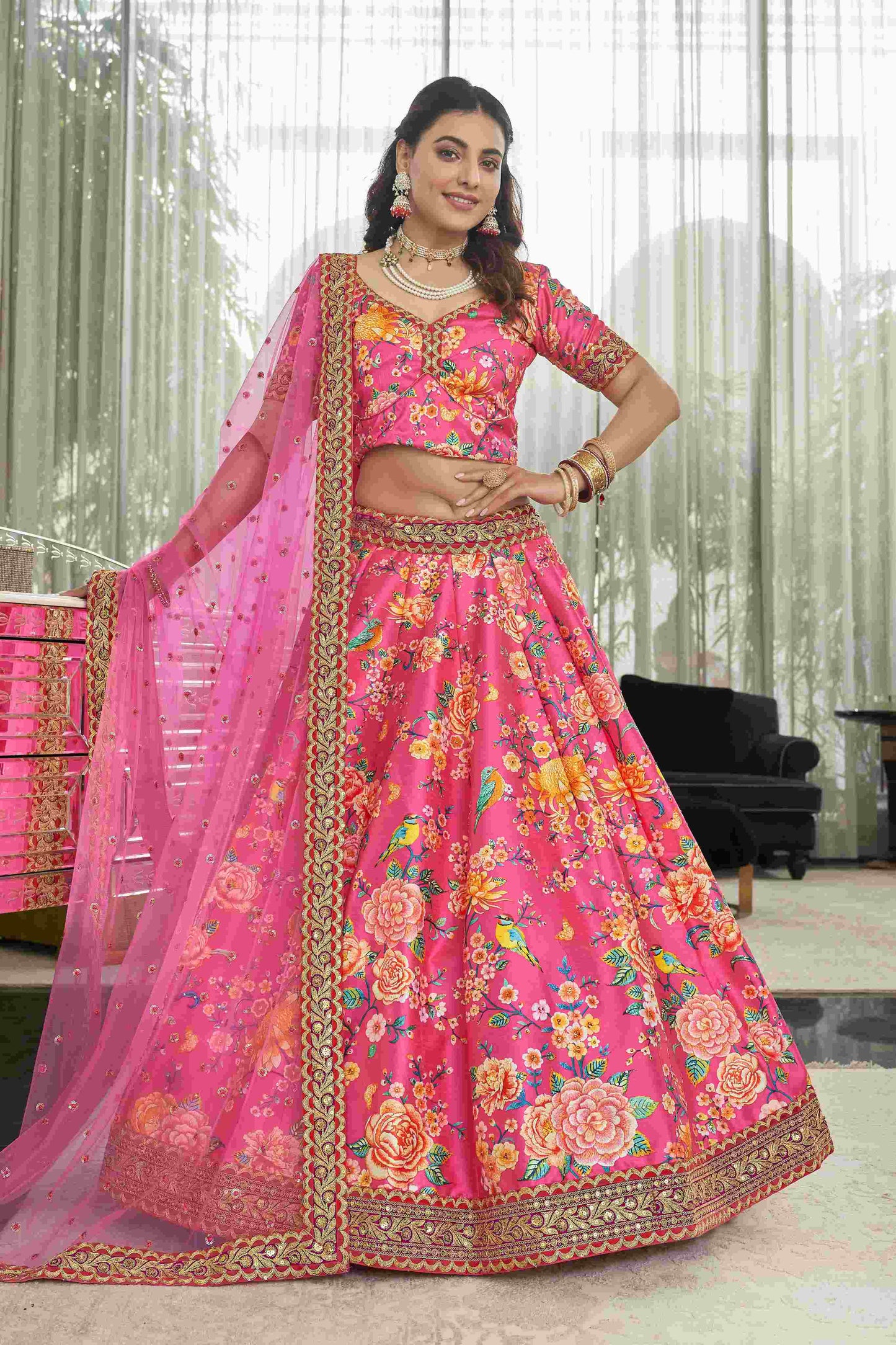 semi stitch / rani pink
