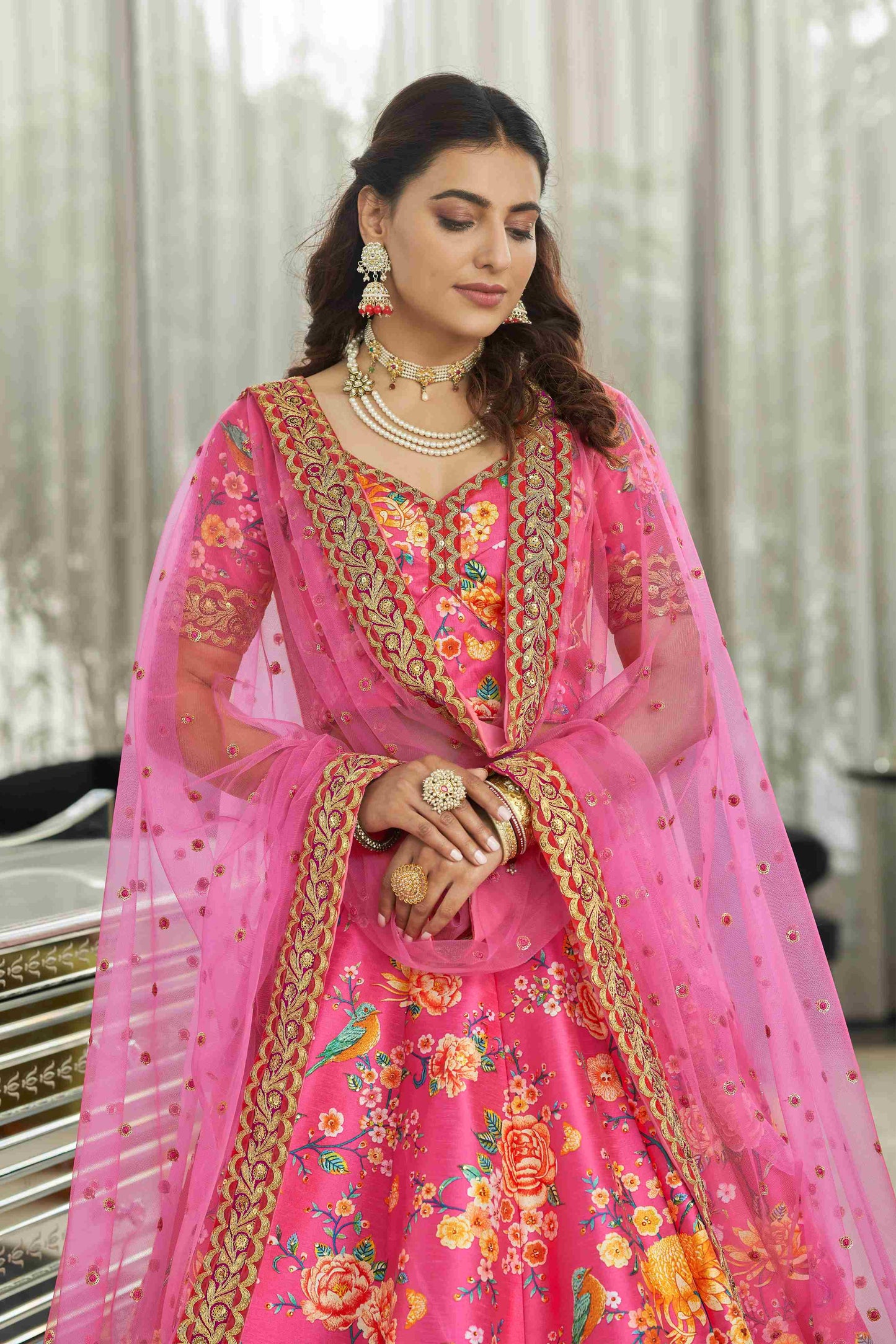 semi stitch / rani pink