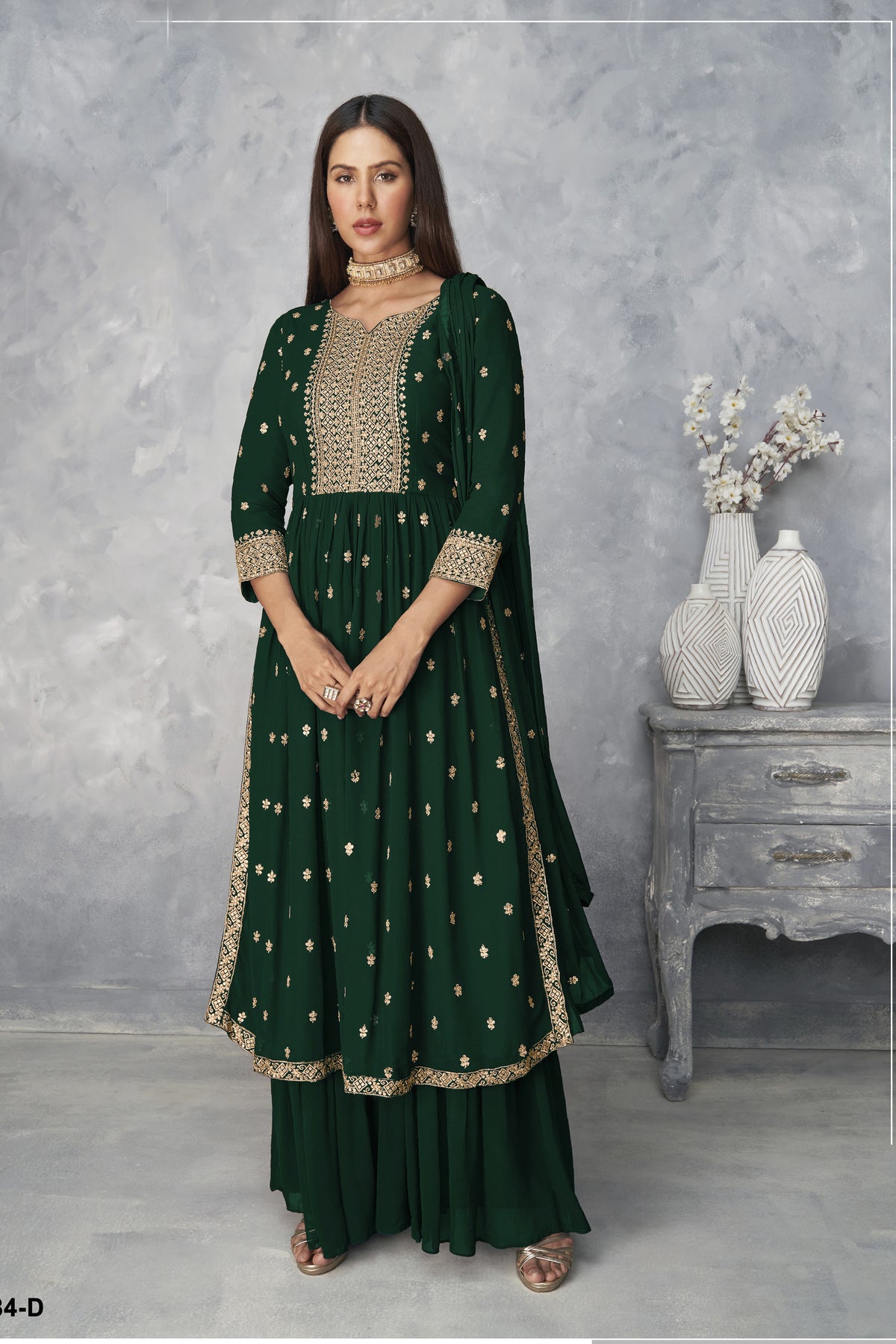 semi stitch / dark green