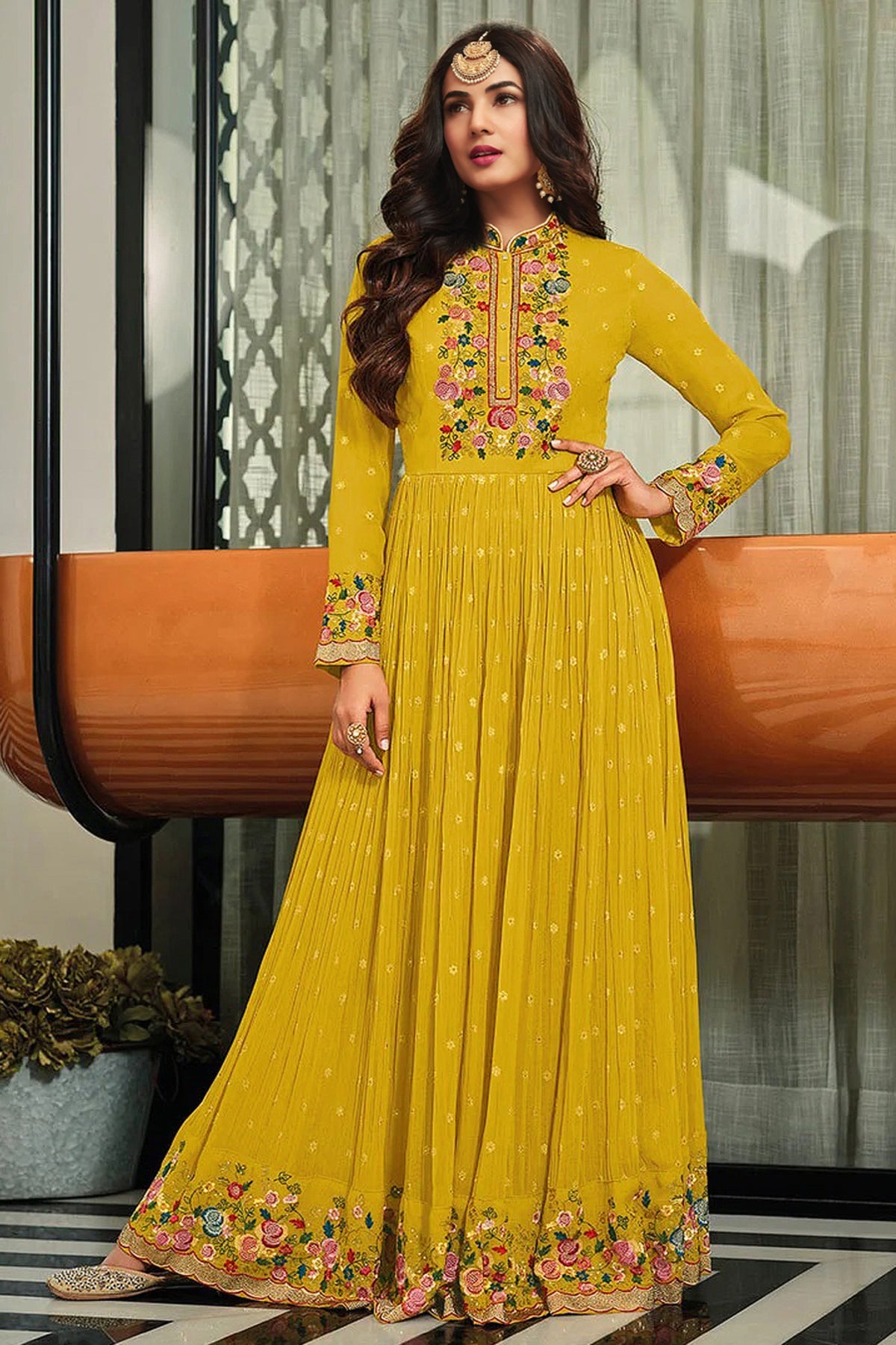 semi stitch / yellow