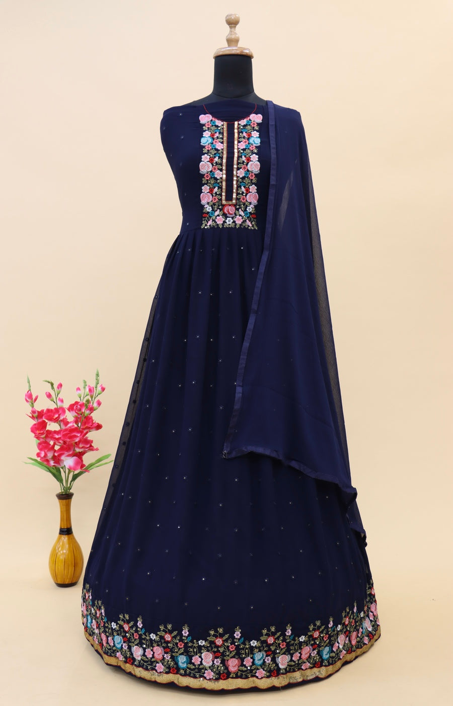 semi stitch / navy blue