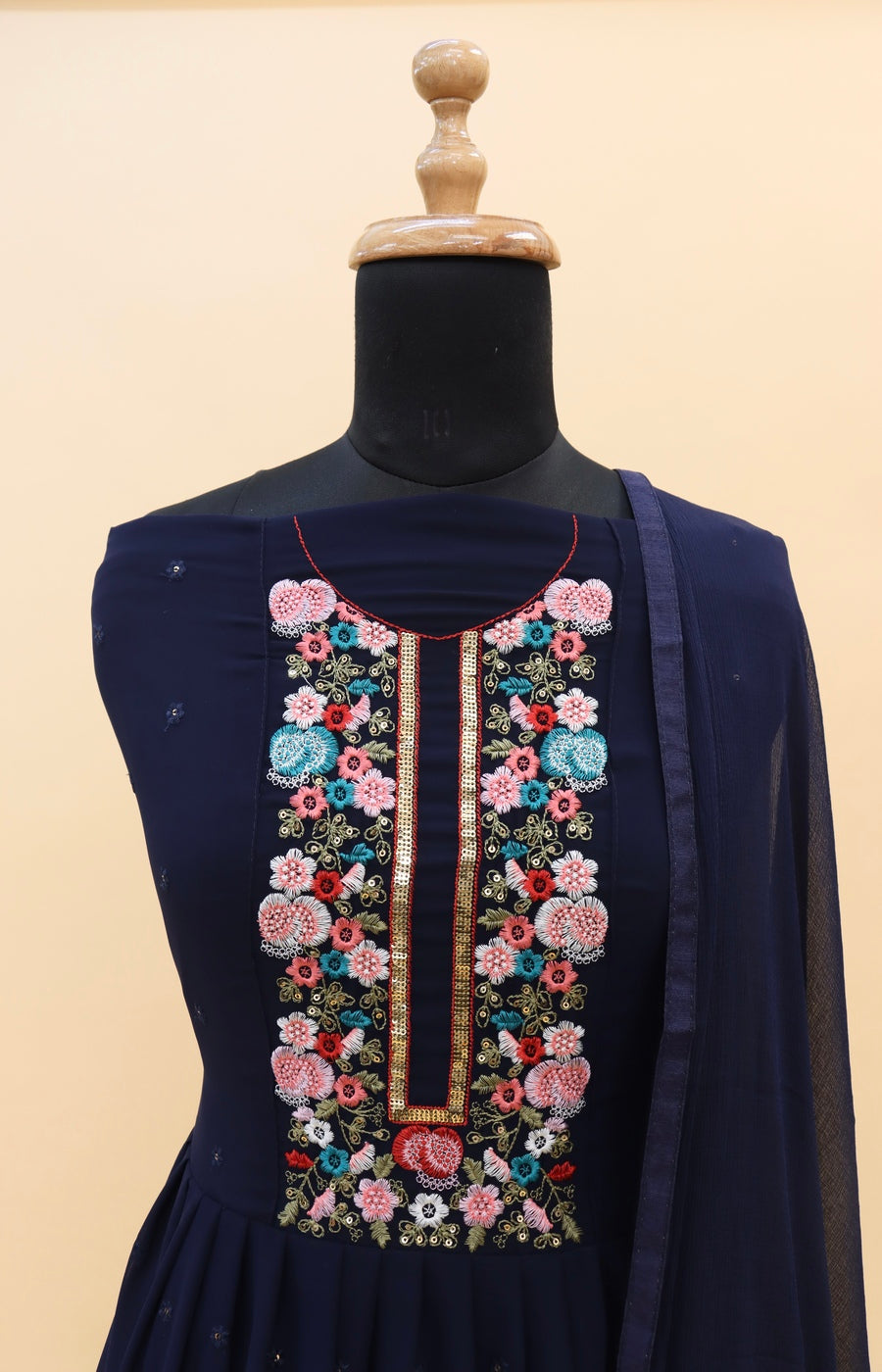 semi stitch / navy blue