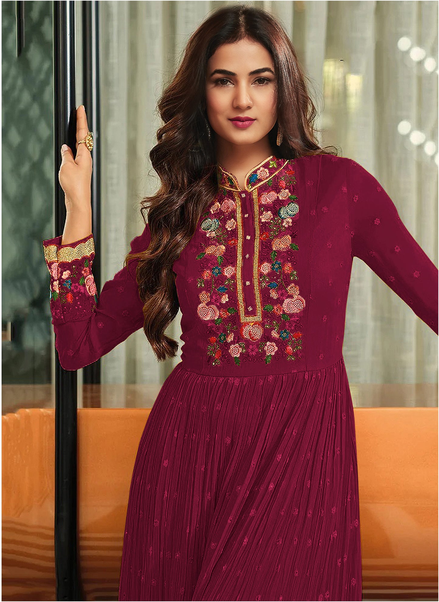 semi stitch / rani-red