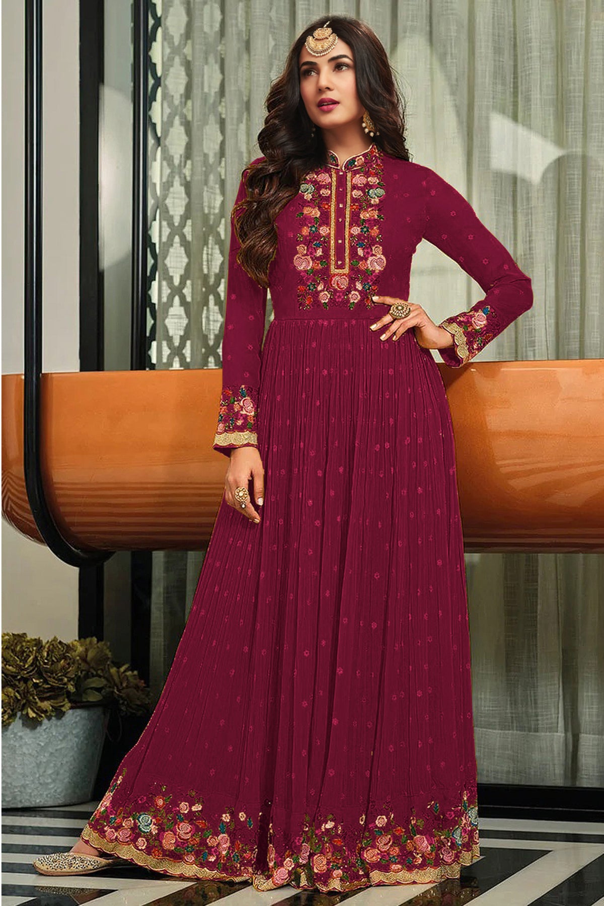 semi stitch / rani-red