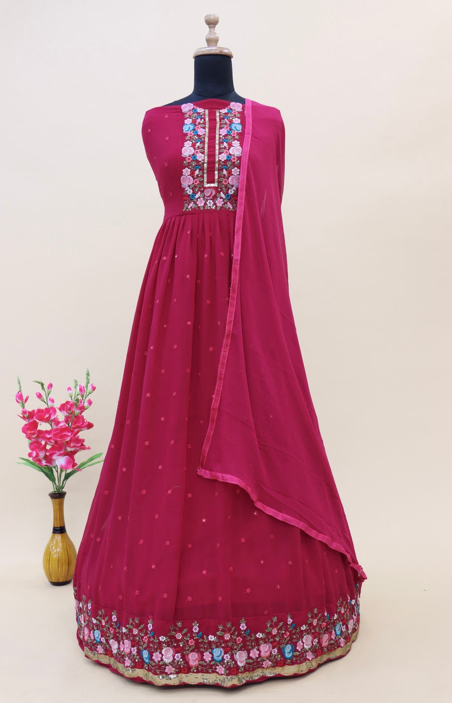 semi stitch / rani-red