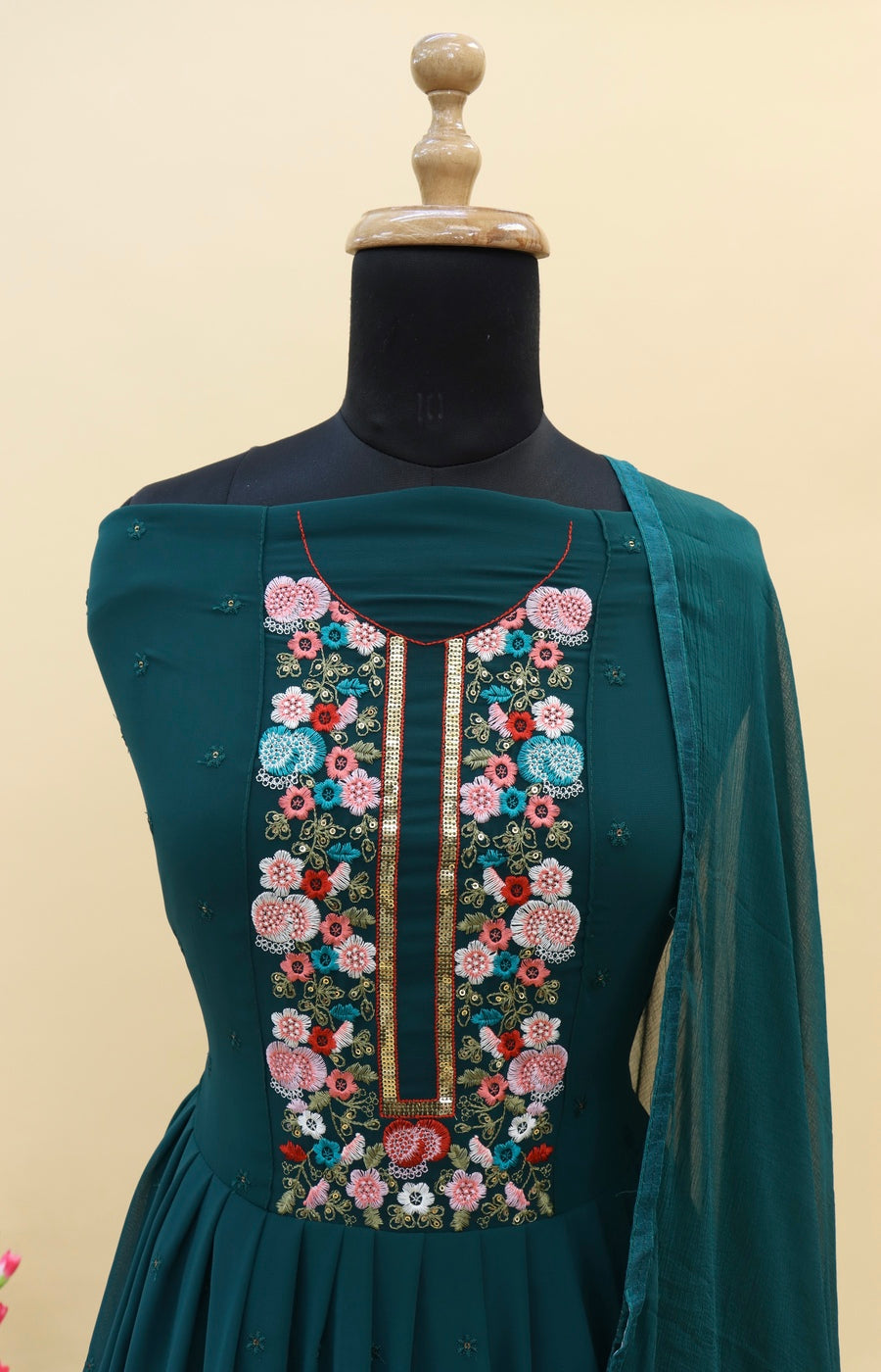 semi stitch / bottel green