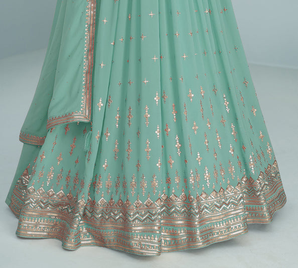 semi stitch / mint