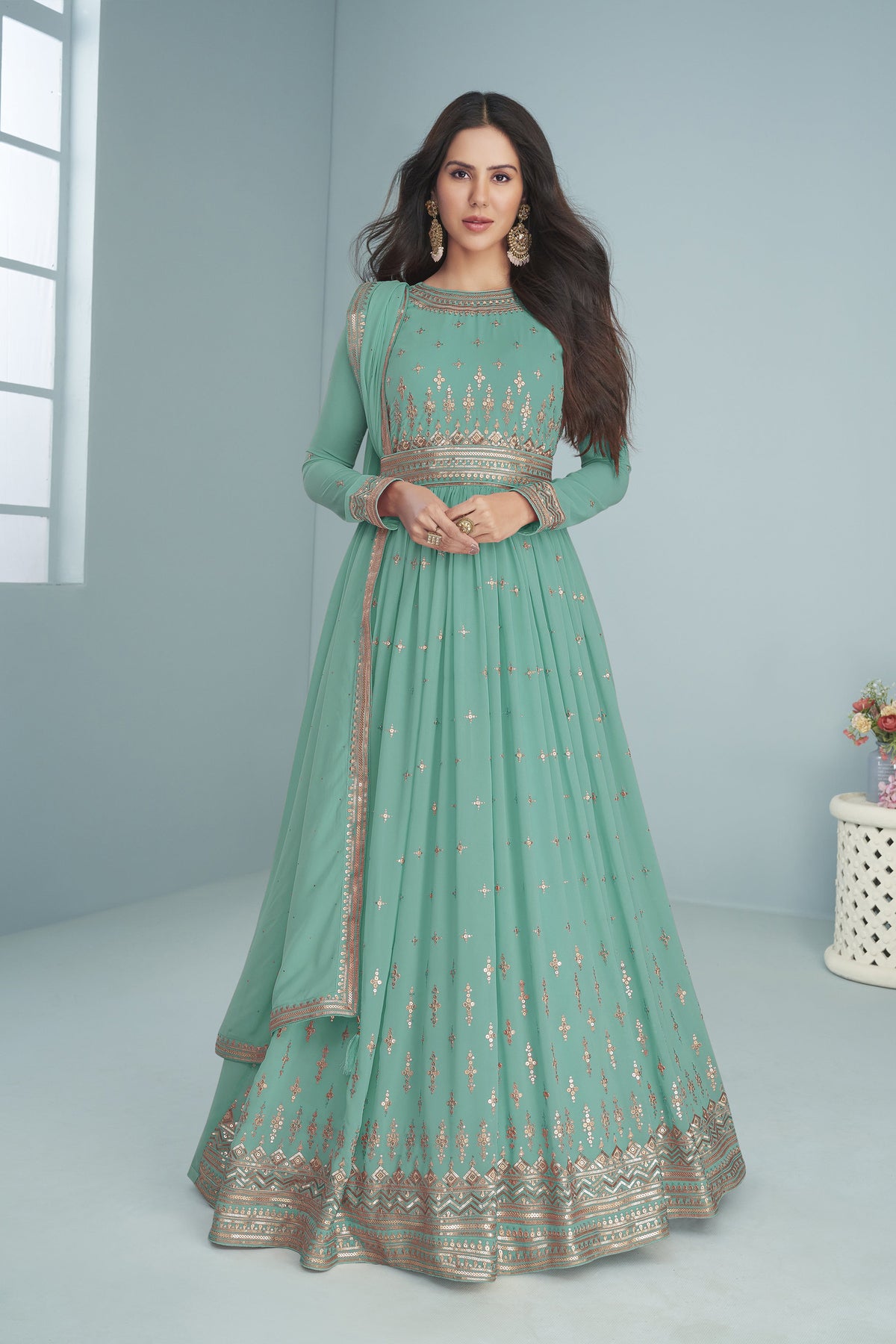 semi stitch / mint