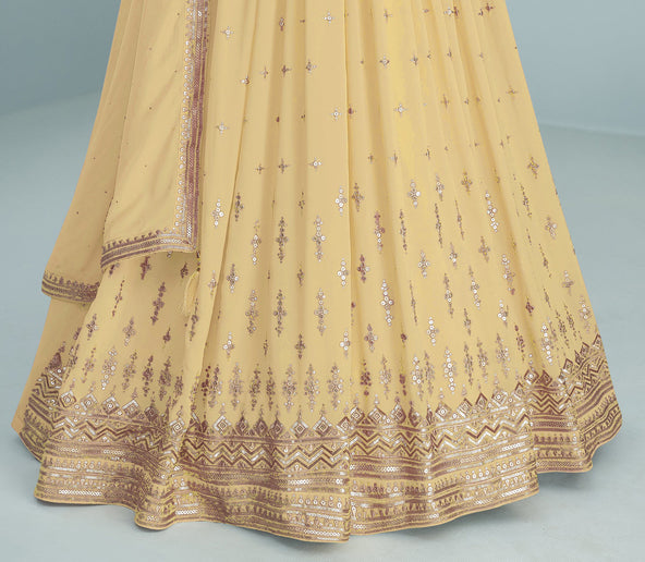 semi stitch / light yellow