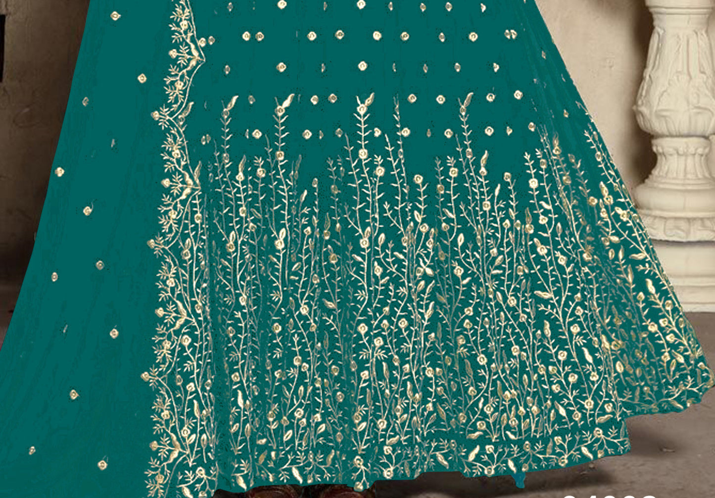 semi stitch / bottel green