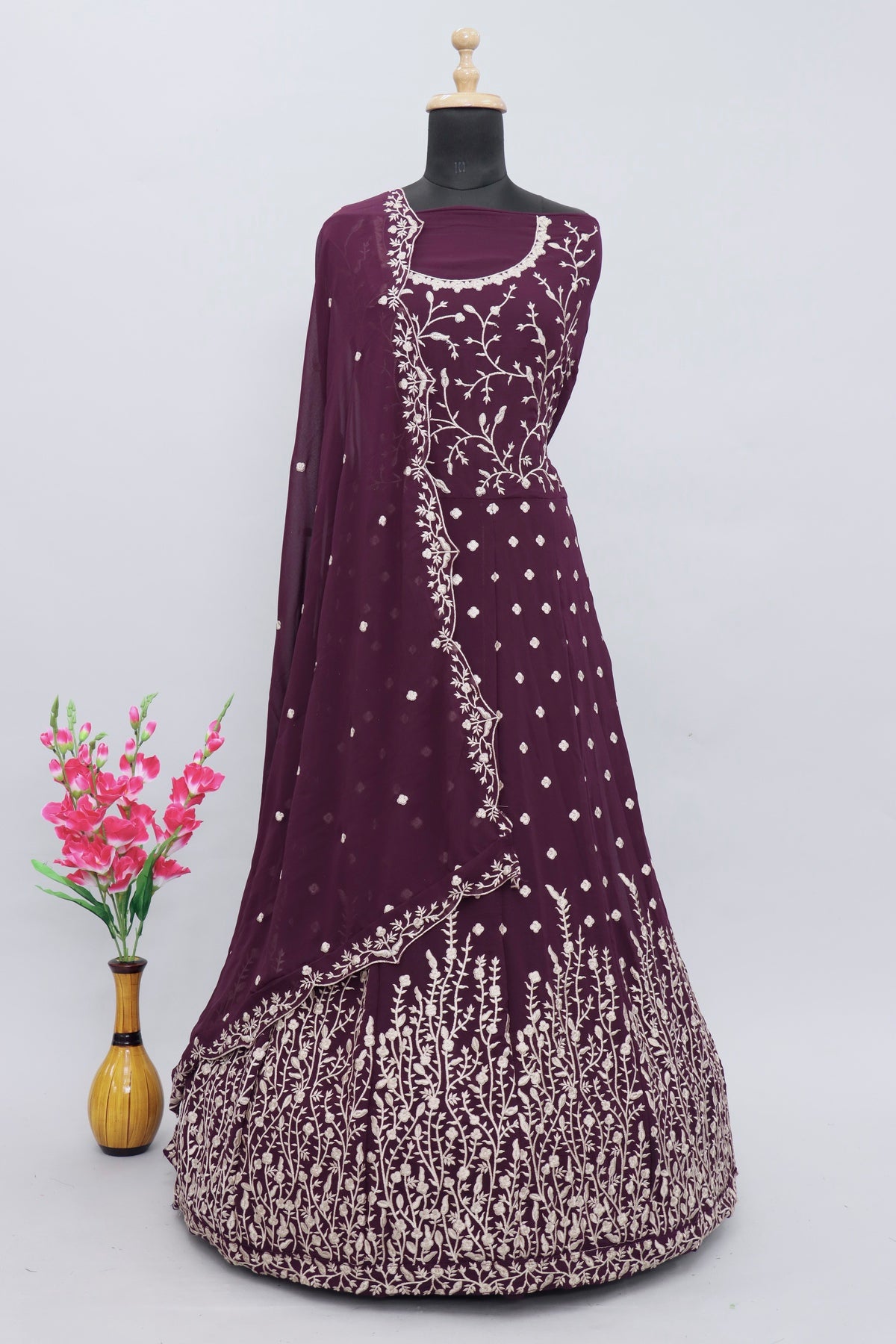 semi stitch / wine